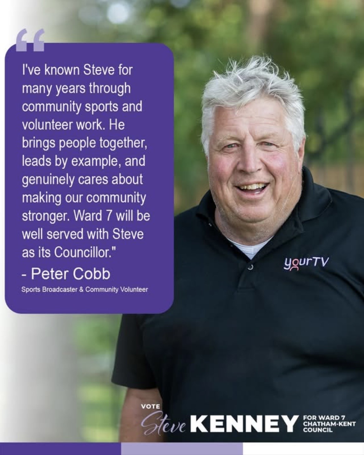 Peter Cobb Endorsement - Steve Kenney Ward 7